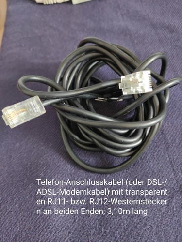 Telefon anschlusskabel oder - telefon-anschlusskabel, (oder