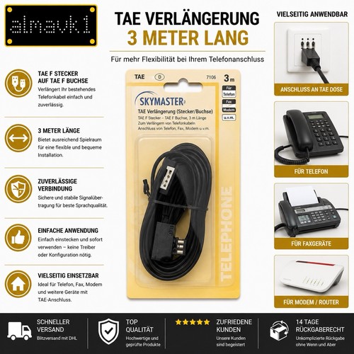 Tae verlängerungskabel - tae, 3m